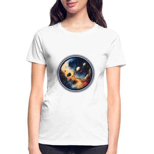 Chaotic Color Planets - Gildan Ultra Cotton Ladies T-Shirt
