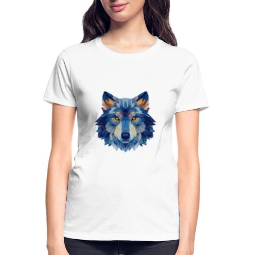 Wolf: Alpha Portrait - Gildan Ultra Cotton Ladies T-Shirt