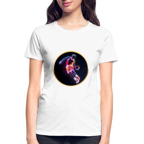 Neon Basketball Player - Gildan Ultra Cotton Ladies T-Shirt