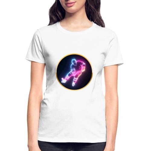 Hockey: Neon Ice Striker - Gildan Ultra Cotton Ladies T-Shirt