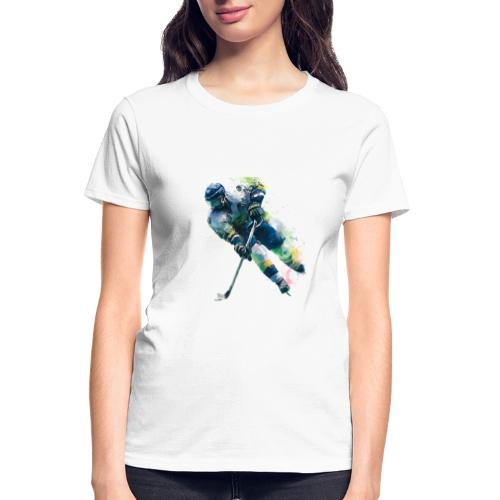 Hockey: Frozen Motion - Gildan Ultra Cotton Ladies T-Shirt