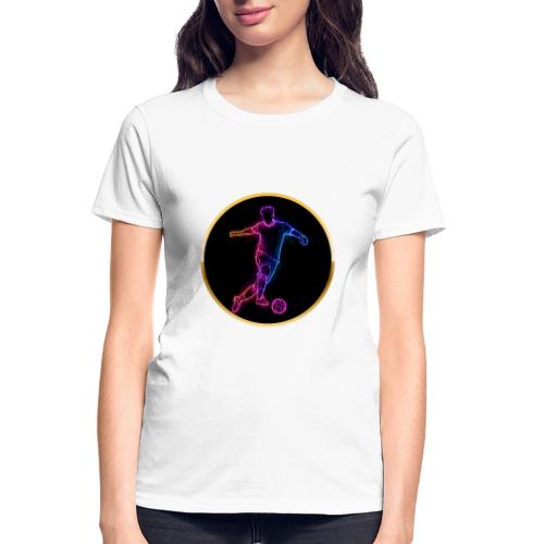 Neon Soccer Flow - Gildan Ultra Cotton Ladies T-Shirt