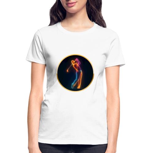 Neon Golf Motion - Gildan Ultra Cotton Ladies T-Shirt