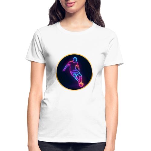 Soccer: Neon Golden Goal - Gildan Ultra Cotton Ladies T-Shirt