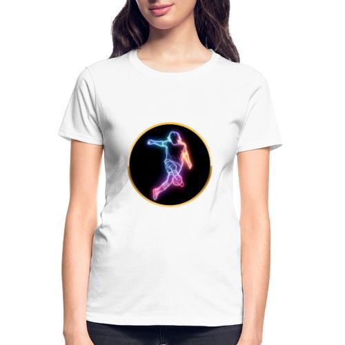 Soccer: Neon Goal Fusion - Gildan Ultra Cotton Ladies T-Shirt