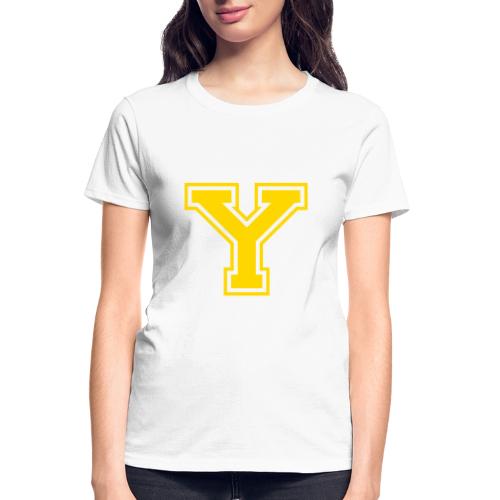 Letter Y – Capital Athletic Alphabet Monogram - Gildan Ultra Cotton Ladies T-Shirt