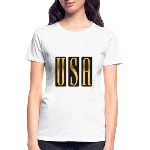 USA Gold Monolith - Gildan Ultra Cotton Ladies T-Shirt