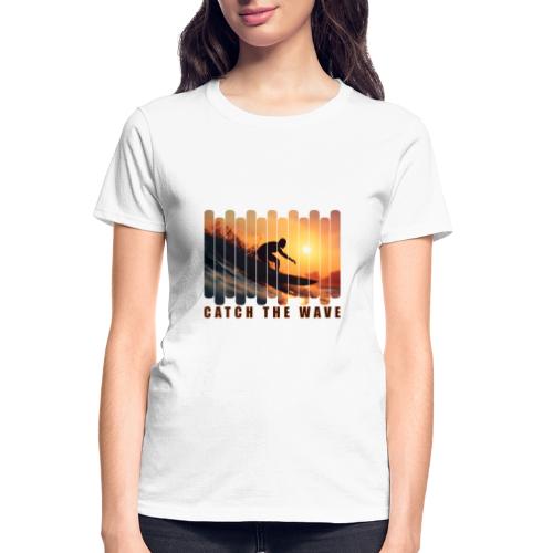 Surfing: Catch the Wave - Gildan Ultra Cotton Ladies T-Shirt
