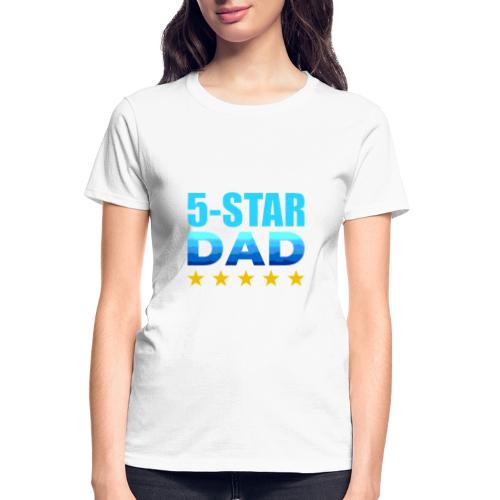 Five Stars Dad - Gildan Ultra Cotton Ladies T-Shirt