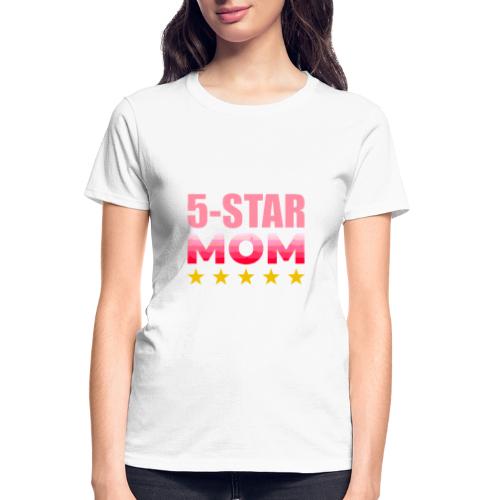 Five Stars Mom - Gildan Ultra Cotton Ladies T-Shirt