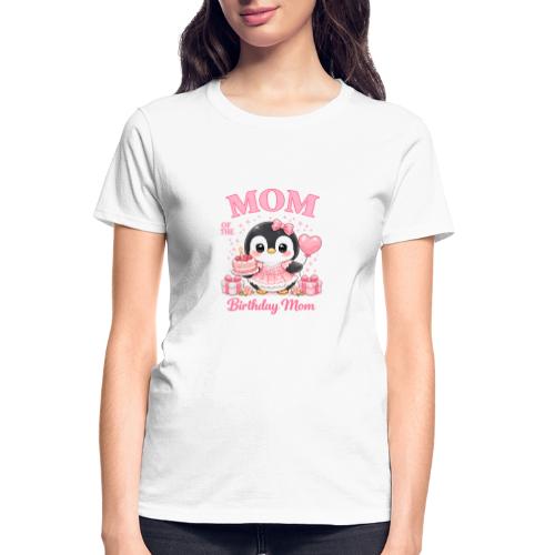 Cute Penguin Birthday Mom Kawaii Cake Balloon Gift - Gildan Ultra Cotton Ladies T-Shirt