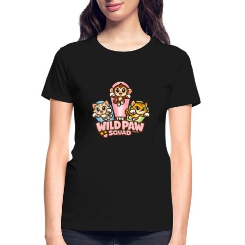 Wild Paw Squad Cute Animal Friends - Gildan Ultra Cotton Ladies T-Shirt