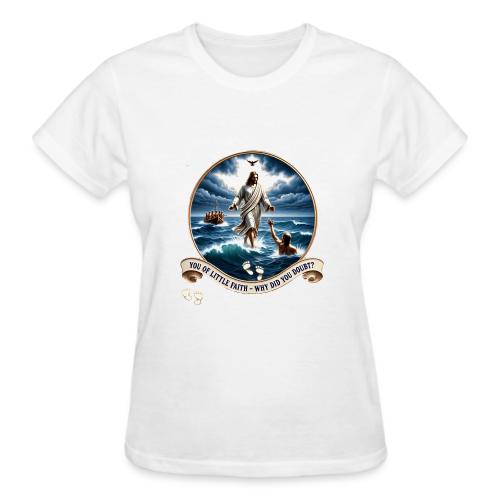 Walking On Water Faith T Shirt, Christian Miracle - Gildan Ultra Cotton Ladies T-Shirt