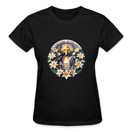 Easter The Tomb Is Empty T Shirt, Christian Gift - Gildan Ultra Cotton Ladies T-Shirt
