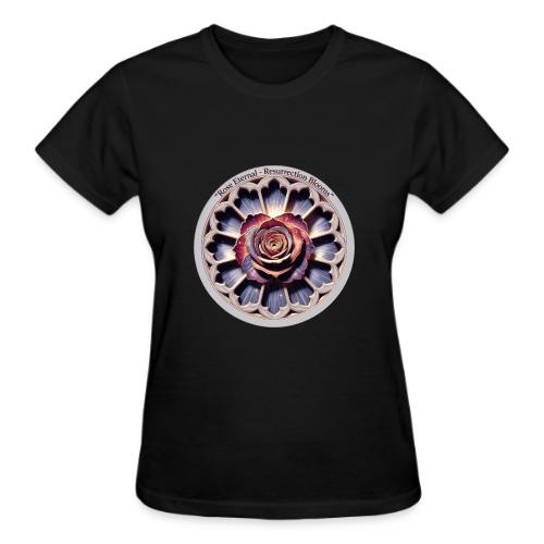 Easter Rose Resurrection T Shirt, Spring Gift - Gildan Ultra Cotton Ladies T-Shirt
