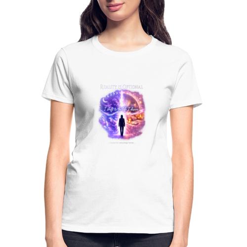 Reality Is Optional Cosmic Reality Shifting Portal - Gildan Ultra Cotton Ladies T-Shirt