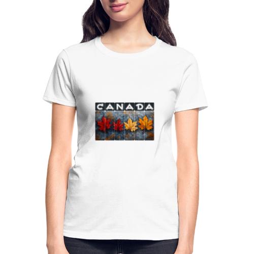 Colorful Canada Style - Gildan Ultra Cotton Ladies T-Shirt