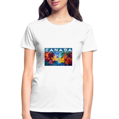 Canada in Brushstrokes - Gildan Ultra Cotton Ladies T-Shirt