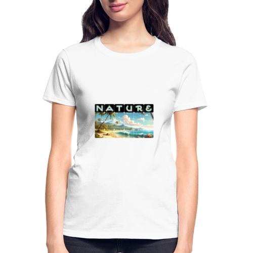 Nature: Sun-Kissed Shore - Gildan Ultra Cotton Ladies T-Shirt