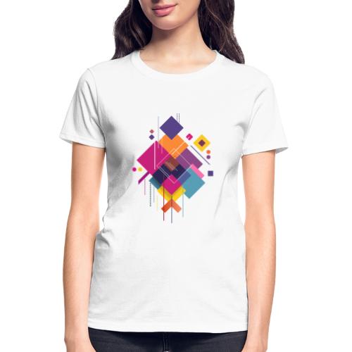 Vibrant Geometry - Gildan Ultra Cotton Ladies T-Shirt