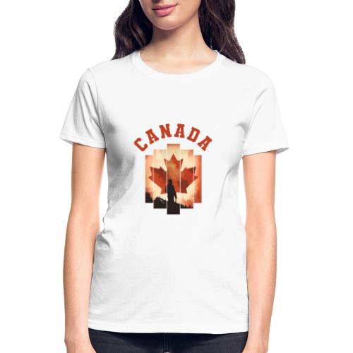 Proud Canadian Shadow - Gildan Ultra Cotton Ladies T-Shirt