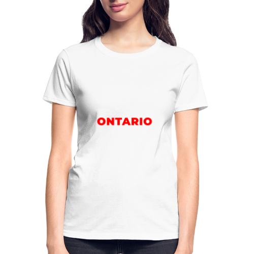 Ontario Outline - Gildan Ultra Cotton Ladies T-Shirt