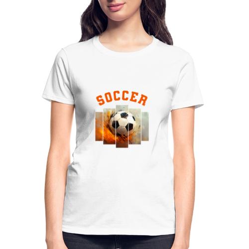 Soccer Iconic Touch - Gildan Ultra Cotton Ladies T-Shirt