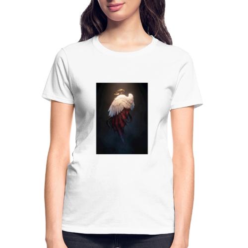 Angel vs Demon Wings Dark Aesthetic Gothic T-Shirt - Gildan Ultra Cotton Ladies T-Shirt