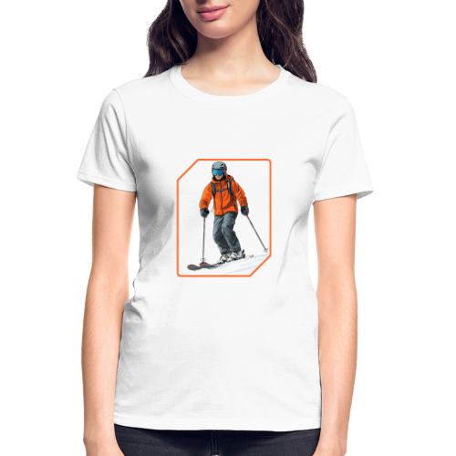 Skiing Thrill Ride - Gildan Ultra Cotton Ladies T-Shirt