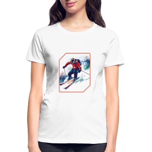 Skiing is Life - Gildan Ultra Cotton Ladies T-Shirt