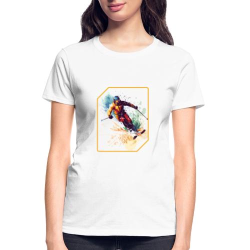 Winter Skiing Escape - Gildan Ultra Cotton Ladies T-Shirt