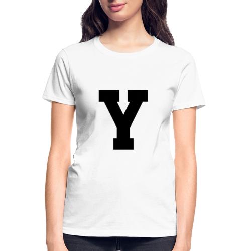 Varsity Letter Y Collegiate Alphabet Art - Gildan Ultra Cotton Ladies T-Shirt