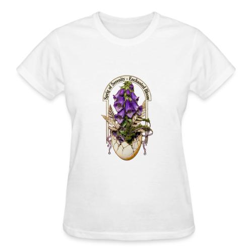 Spring Serenity Foxglove Tee, Easter Gift for wife - Gildan Ultra Cotton Ladies T-Shirt