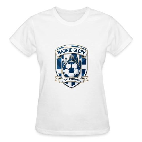 Madrid Skyline Glory T Shirt, Madrid Fan Gift - Gildan Ultra Cotton Ladies T-Shirt