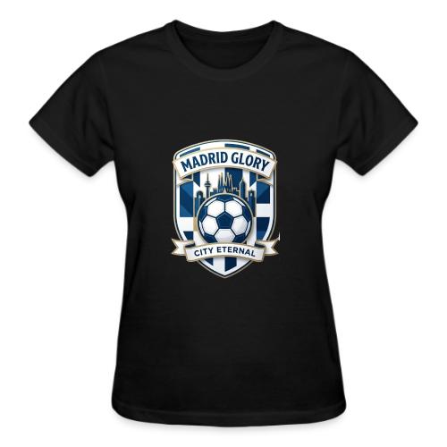 Madrid Skyline Glory T Shirt, Madrid Fan Gift - Gildan Ultra Cotton Ladies T-Shirt
