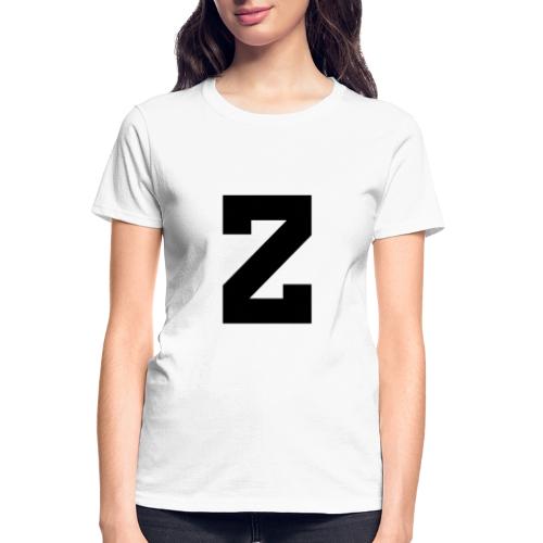 Varsity Letter Z Athletic Font Design - Gildan Ultra Cotton Ladies T-Shirt