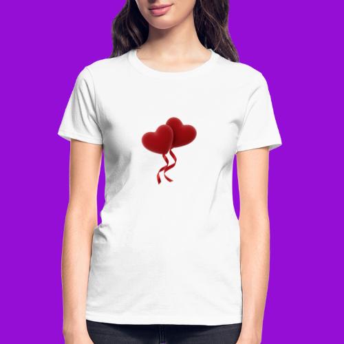 Two hearts together - Gildan Ultra Cotton Ladies T-Shirt