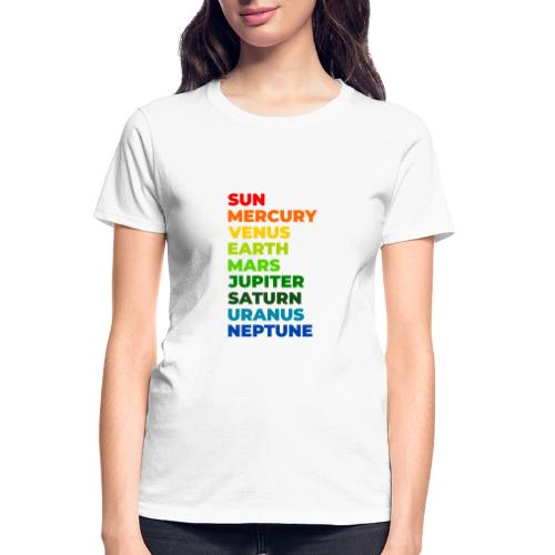 Color the solar system - Gildan Ultra Cotton Ladies T-Shirt