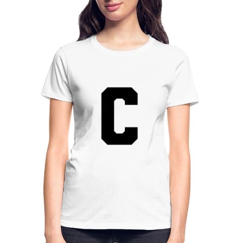 Varsity Letter C Collegiate Monogram - Gildan Ultra Cotton Ladies T-Shirt