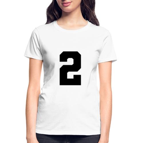 Varsity Number 2 Sports Design - Gildan Ultra Cotton Ladies T-Shirt