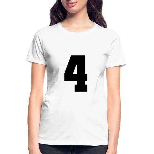 Varsity Number 4 College Style - Gildan Ultra Cotton Ladies T-Shirt