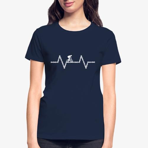 bmx bike heartbeat - Gildan Ultra Cotton Ladies T-Shirt