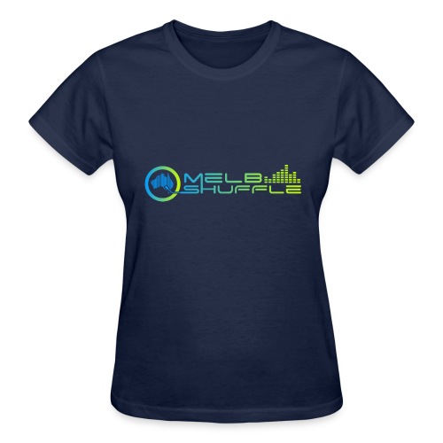 Melbshuffle Gradient Logo - Gildan Ultra Cotton Ladies T-Shirt
