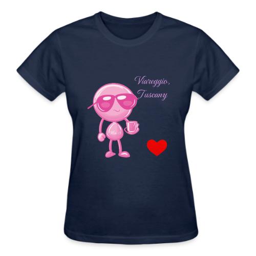 Smoon City_Viareggio Tuscany Pink - Gildan Ultra Cotton Ladies T-Shirt