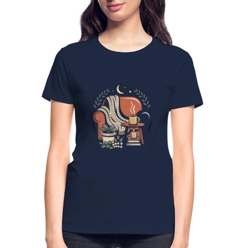 Moonlit Cozy Night Recliner - Gildan Ultra Cotton Ladies T-Shirt