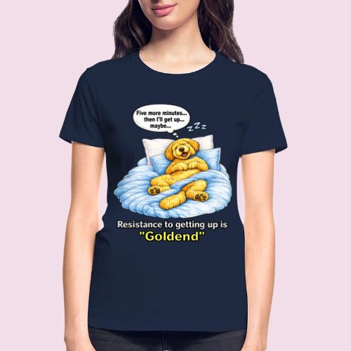 Funny Goldendoodle Sleeping design. - Gildan Ultra Cotton Ladies T-Shirt