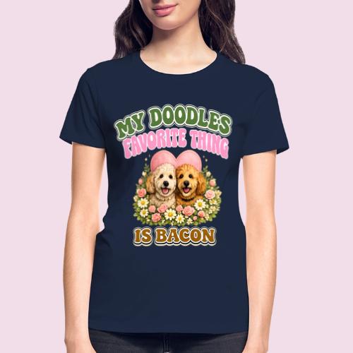 My Doodles Favorite Thing Is Bacon - Gildan Ultra Cotton Ladies T-Shirt