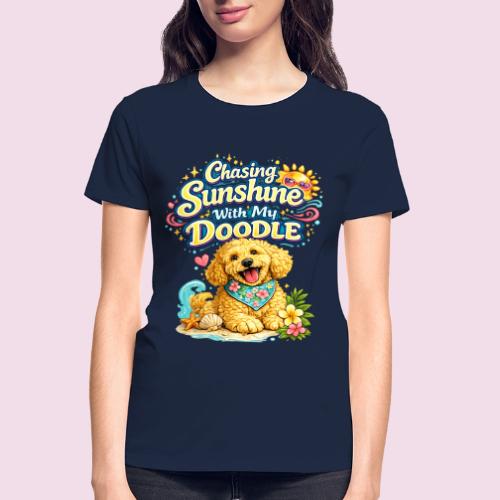 Chasing Sunshine With My Doodle - Gildan Ultra Cotton Ladies T-Shirt