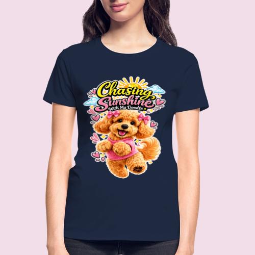 Chasing Sunshine With My Doodle - Gildan Ultra Cotton Ladies T-Shirt