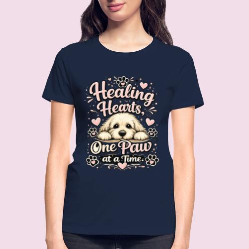 Healing Hearts, One Paw at a Time - Gildan Ultra Cotton Ladies T-Shirt